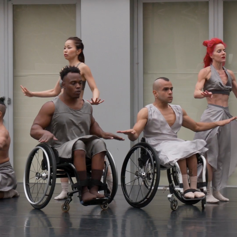 A screenshot of AXIS Dance Company's virtual performance